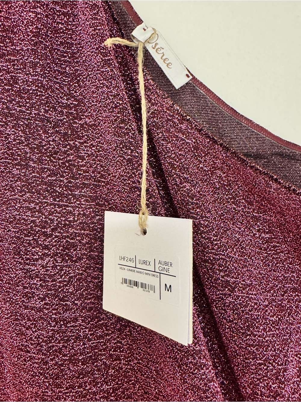 OSEREE LUMIERE MINI ONE SHOULDER *PURPLE* DRESS-NWT- SIZE M - Picture 7 of 7